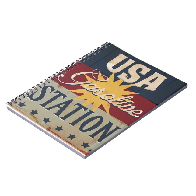 Cuaderno Vintage Gasoline Sign (Lado Izquierdo)