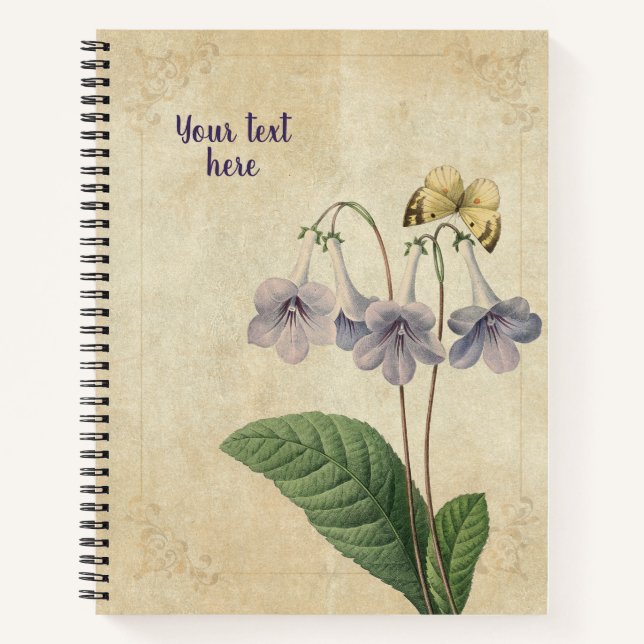 Cuaderno Vintage Gloxinia  (Anverso)