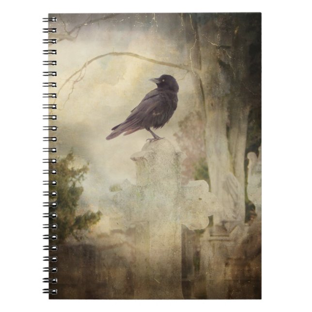 Cuaderno Vintage Gótico Crow (Frente)