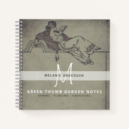Cuaderno Vintage Gray Secret Garden Gardeners Journal