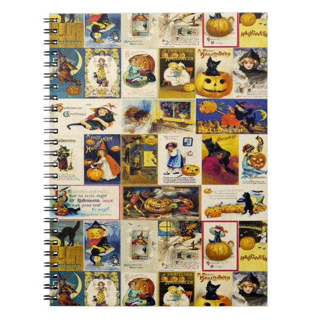 Cuaderno Vintage Halloween Ephemera (Frente)