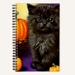 Cuaderno Vintage Halloween Kitten