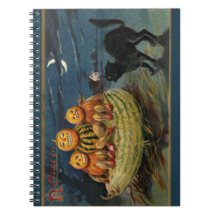 Cuaderno Vintage Halloween Pumpkins