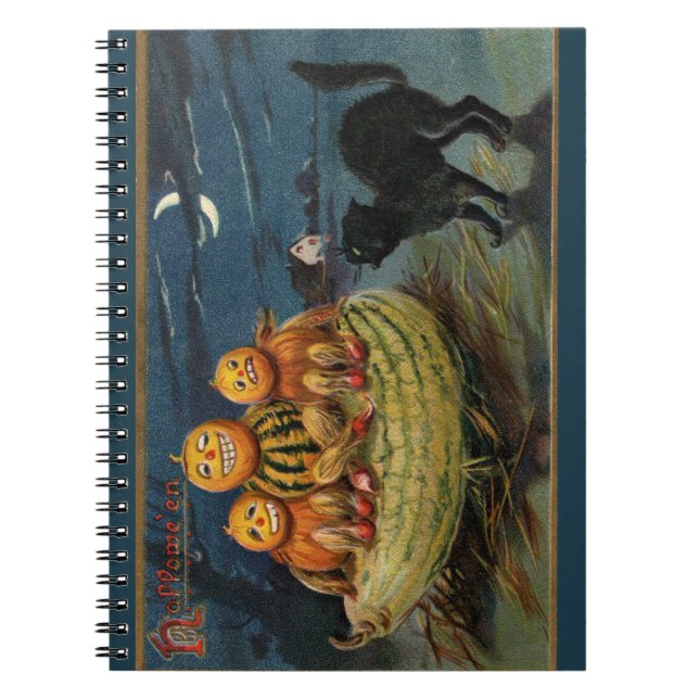 Cuaderno Vintage Halloween Pumpkins (Frente)