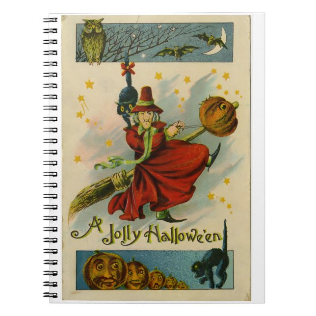 Cuaderno Vintage Halloween Witch (Frente)