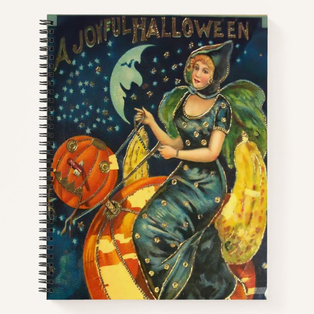 Cuaderno Vintage Halloween Witch Poster (Anverso)