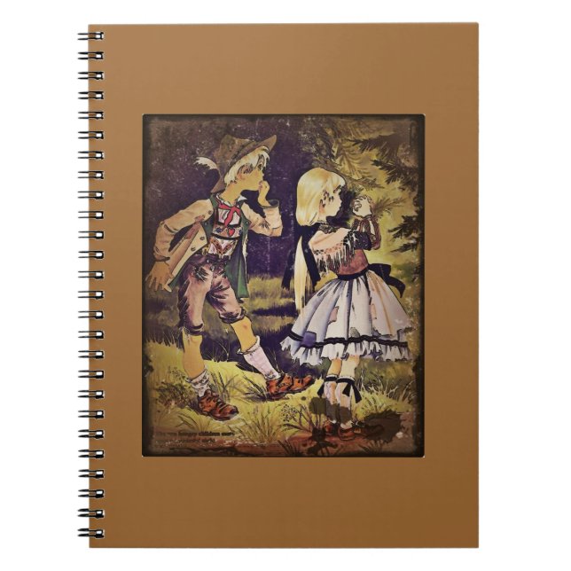 Cuaderno Vintage Hansel y Gretel Ver la cabaña (Frente)