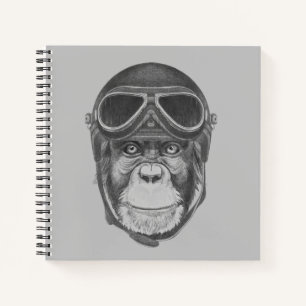 Cuaderno Vintage Helmet Chimpanzee