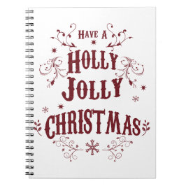 Cuaderno Vintage Holly Jolly Christmas