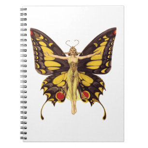Cuaderno Vintage Ilustracion Butterfly Fairy