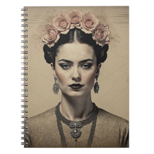 Cuaderno Vintage inspirado en Frida Kahlo