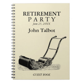 Cuaderno VINTAGE Lawn Mower Retirement Fiesta - Libro de in