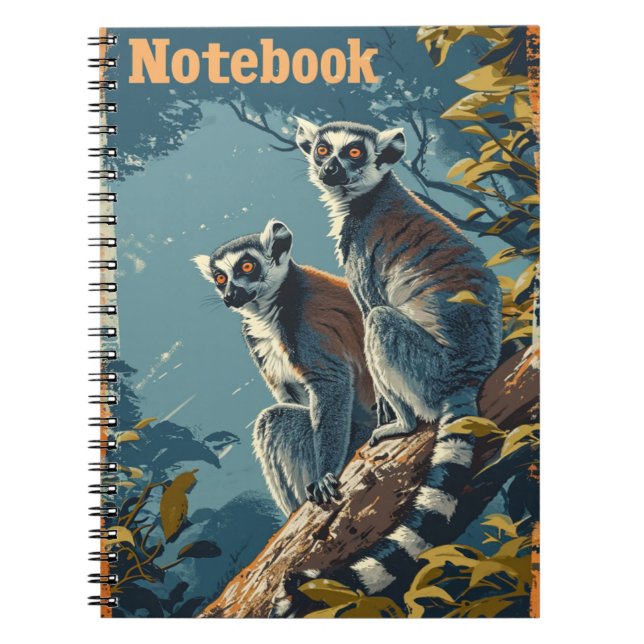 Cuaderno Vintage Lemurs (Frente)