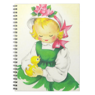 Cuaderno Vintage Little Girl Retro Cute