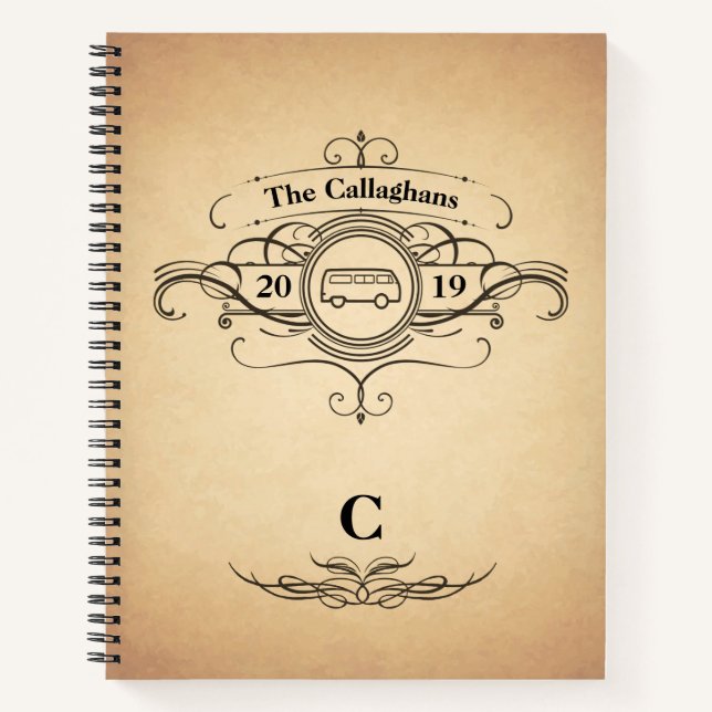 Cuaderno Vintage Look Van Travel Journal (Anverso)