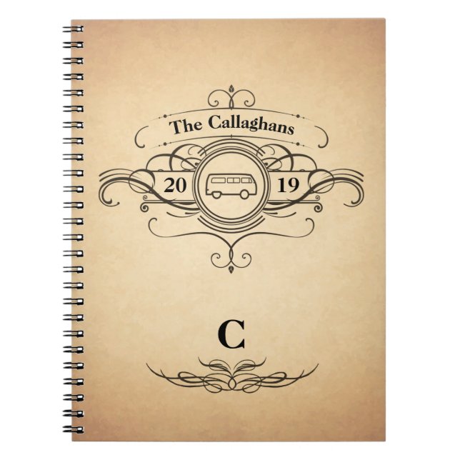 Cuaderno Vintage Look Van Travel Journal (Frente)