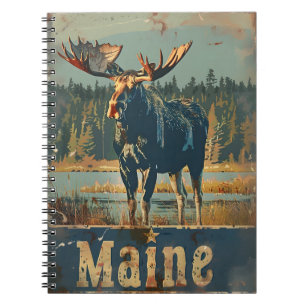 Cuaderno Vintage Maine Moose