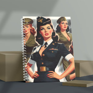 Cuaderno Vintage Military Pin-up