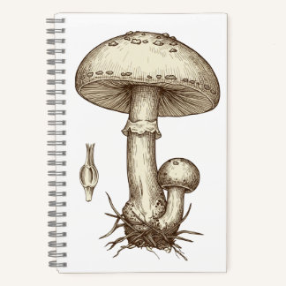 Cuaderno Vintage Mushrooms
