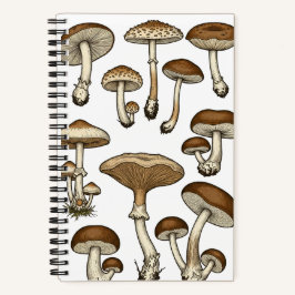 Cuaderno Vintage Mushrooms