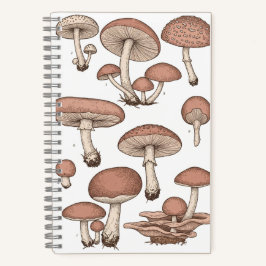 Cuaderno Vintage Mushrooms Notebook