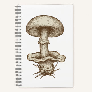 Cuaderno Vintage Mushrooms Notebook