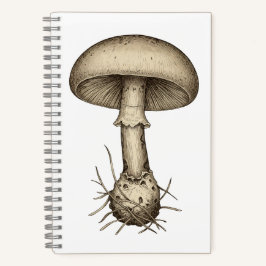 Cuaderno Vintage Mushrooms Notebook