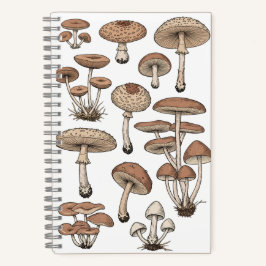 Cuaderno Vintage Mushrooms Notebook