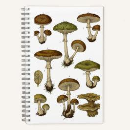 Cuaderno Vintage Mushrooms Notebook 