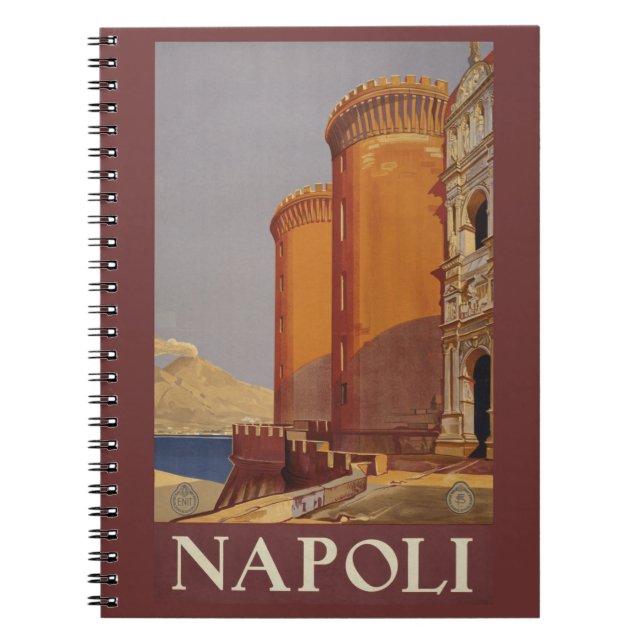 Cuaderno Vintage Napoli Nápoles Italia notebook (Frente)