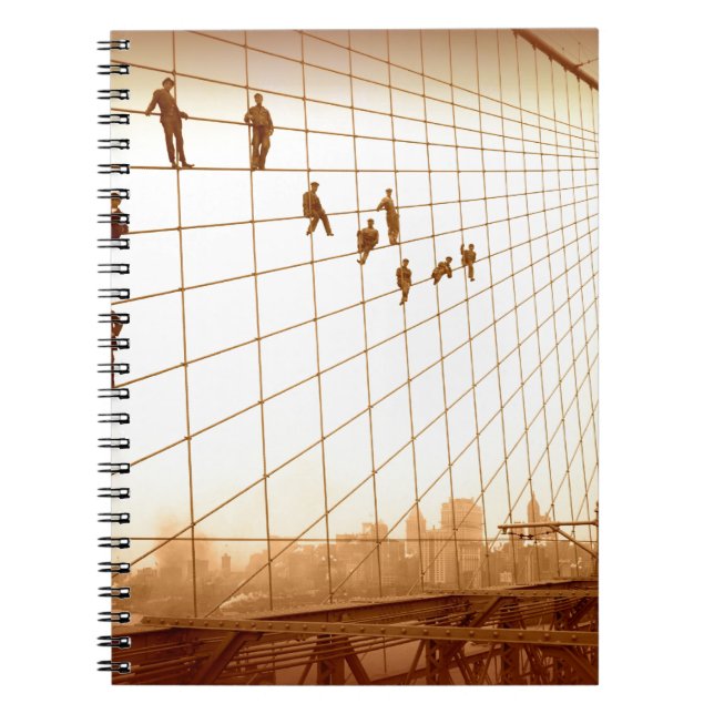 Cuaderno Vintage Painters Brooklyn Bridge (Frente)