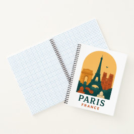 Cuaderno Vintage Paris Notebook – French Cathedral Design