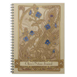 Cuaderno Vintage Persian Speedwell Art Nouveau
