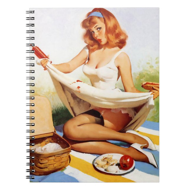 Cuaderno Vintage Picnic Pin Up (Frente)