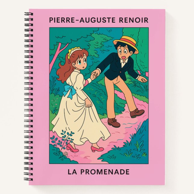 Cuaderno Vintage Pierre-Auguste Renoir "La Promenade" (Anverso)