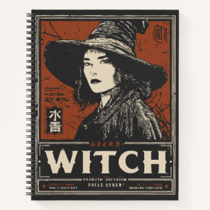 Cuaderno Vintage Plague Médico Witch Arte de terror folcl