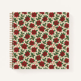 Cuaderno Vintage Poinsettia Holiday