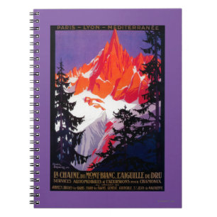 Cuaderno Vintage PosterEurope de Chaine De Mont Blanc del