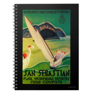 Cuaderno Vintage PosterEurope de San Sebastián