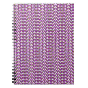 Cuaderno Vintage purple floral Dianthus Barbatus pattern