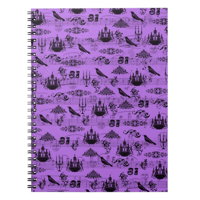 Cuaderno Vintage Purple Halloween (Frente)