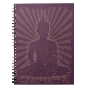 Cuaderno vintage púrpura Buda