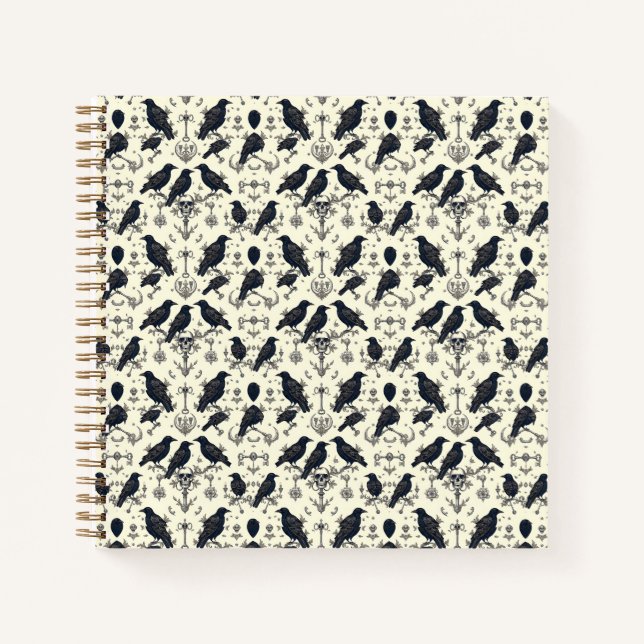 Cuaderno Vintage Ravens Gótico (Anverso)