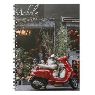 Cuaderno Vintage Red Motor Scooter