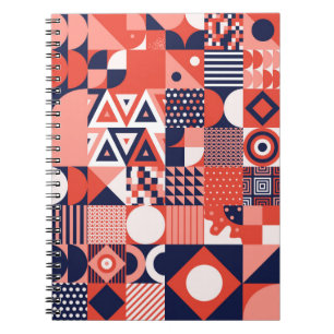 Cuaderno Vintage retro bauhaus design vintage
