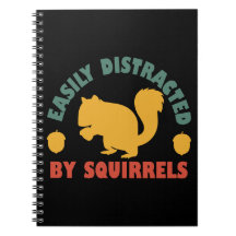 Vintage retro fácilmente distraído por ardillas