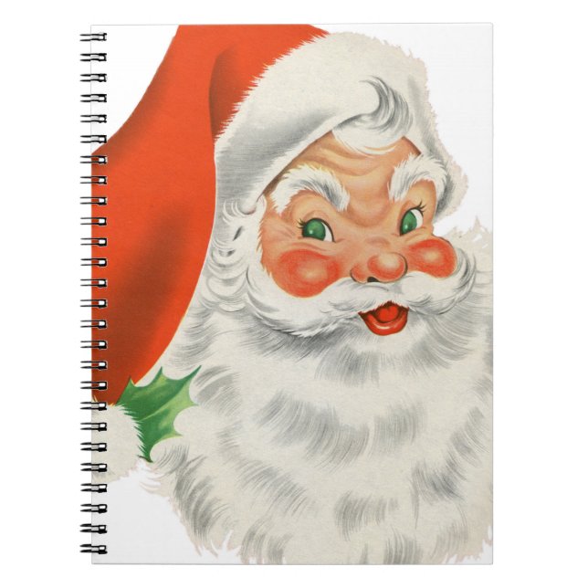 Cuaderno Vintage Retro Santa Claus (Frente)