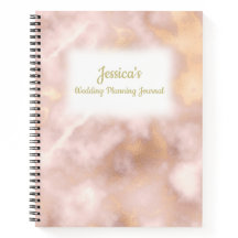 Vintage Rosa Gold Marble Wedner