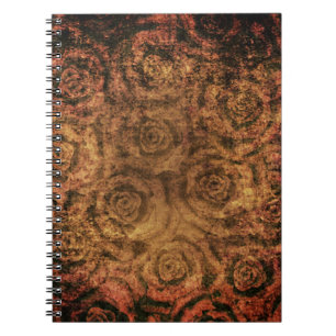 Cuaderno Vintage, rosas, grunge