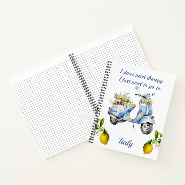 Cuaderno Vintage Scooter Italy Lemons (Interior)
